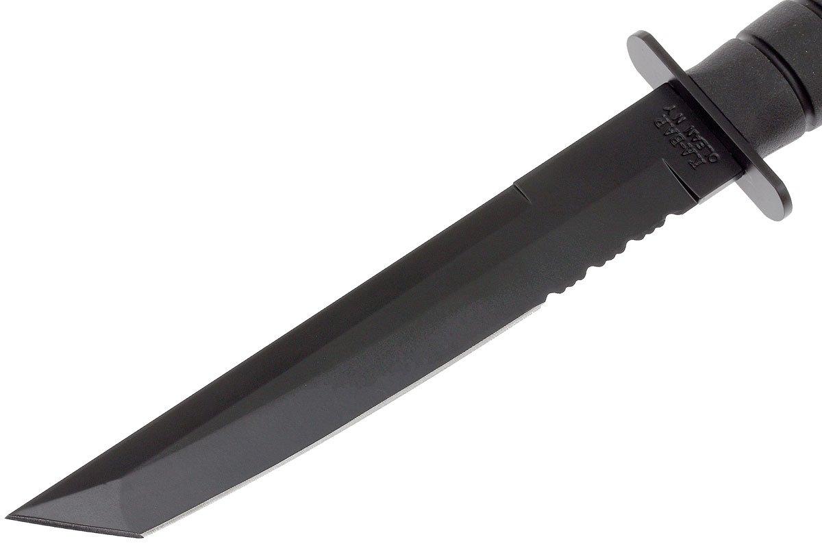 KA-BAR Tanto 1245 partly serrated, kydex sheath
