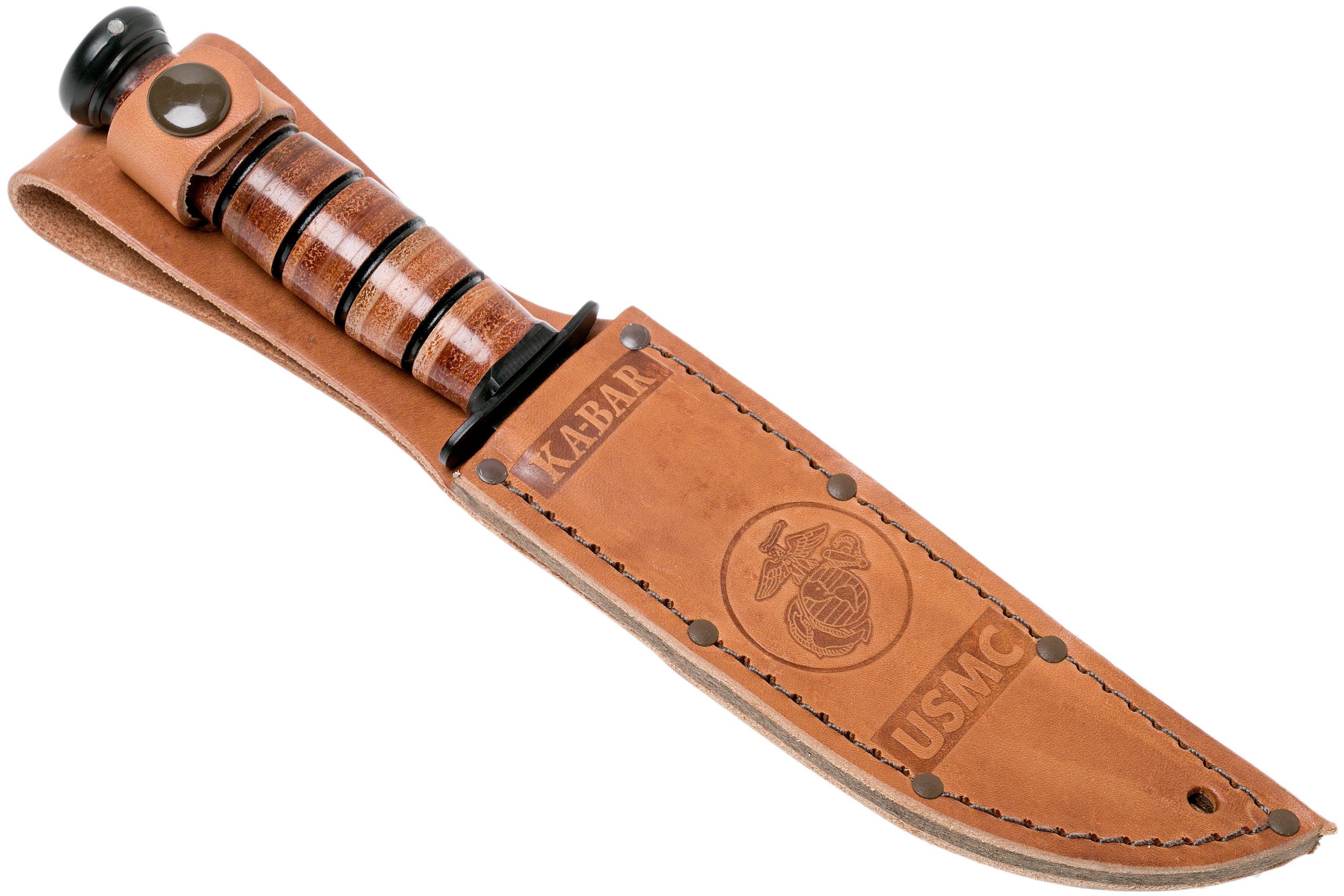 Ka Bar Short Usmc Knife 1250 Leather Sheath Advantageously Shopping At Knivesandtools Co Uk