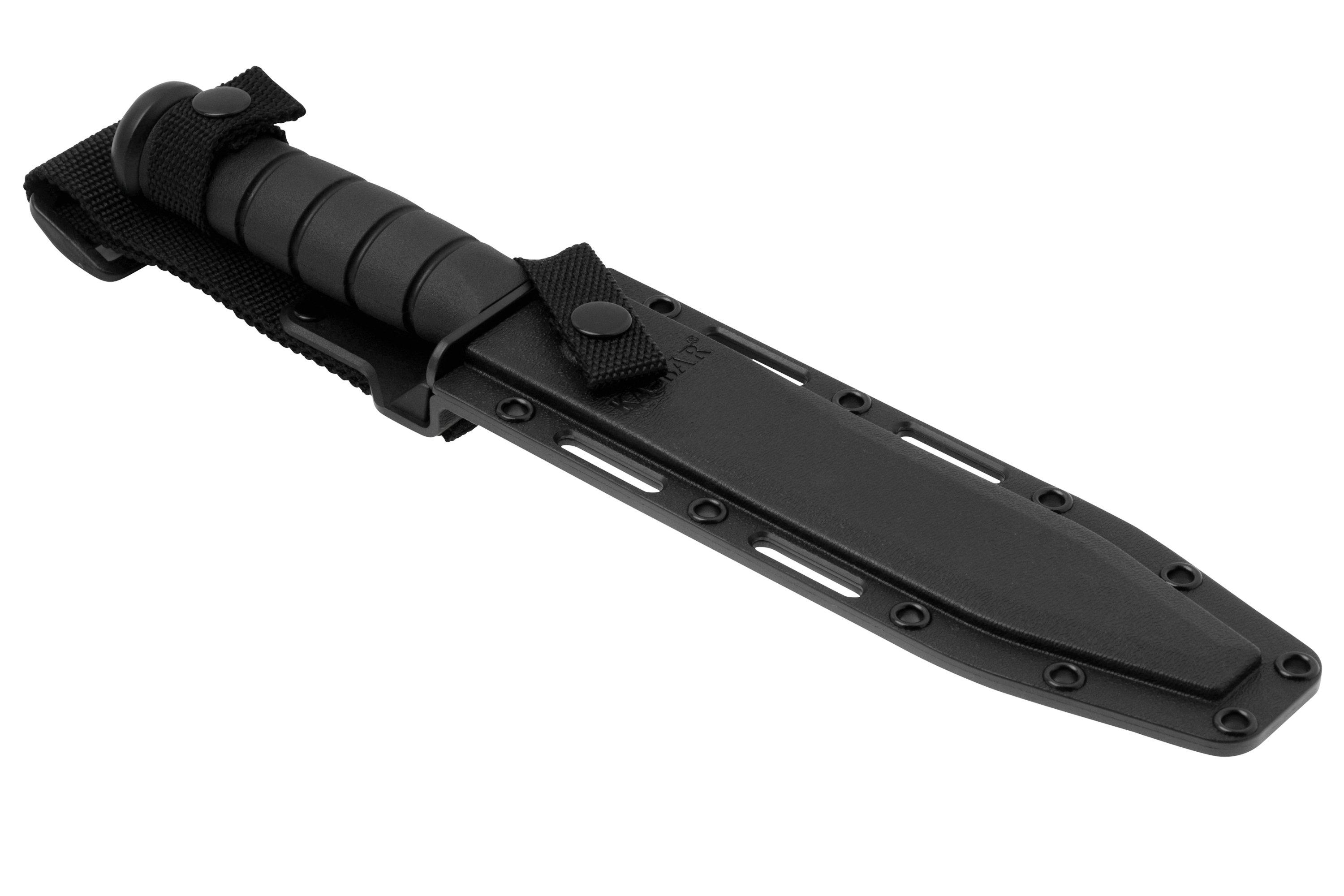 KA-BAR Fighter 1269 Clippoint Black, fixed knife | Advantageously ...