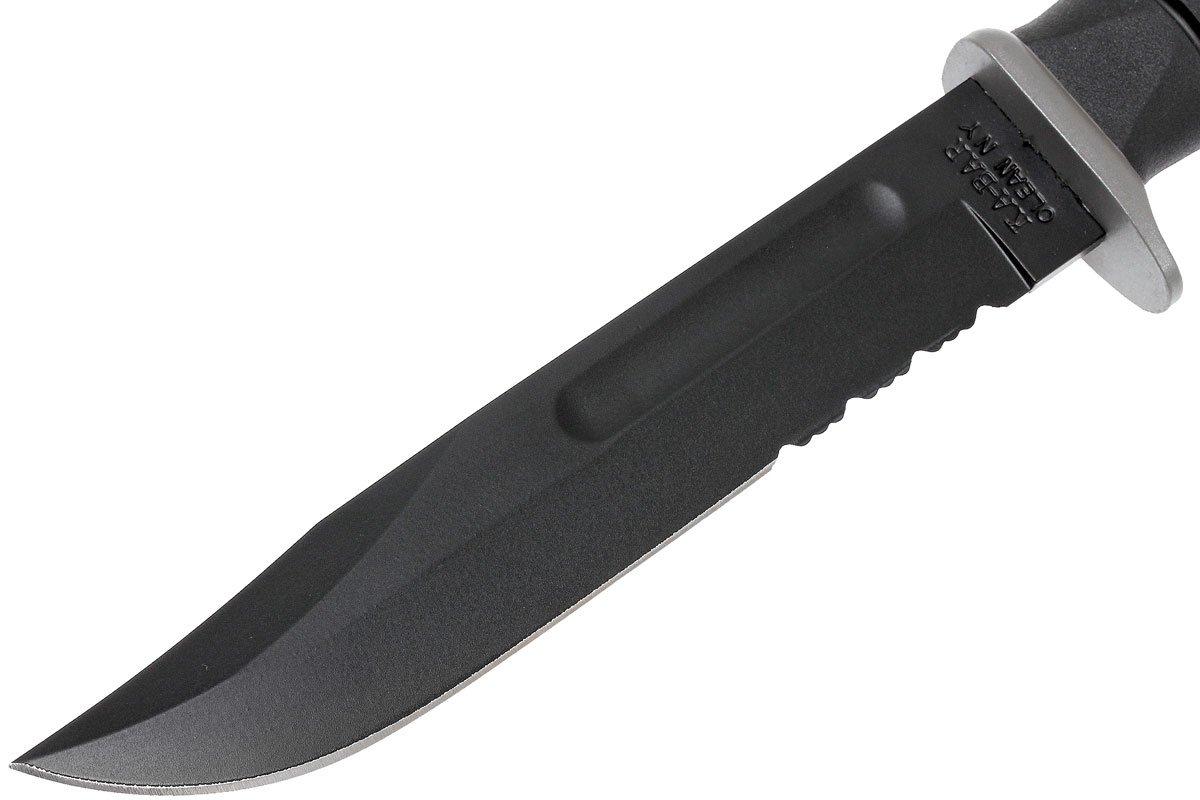 KABAR D2 Extreme Fighting/Utility Knife 1281 partlyserrated, MOLLEsheath Advantageously