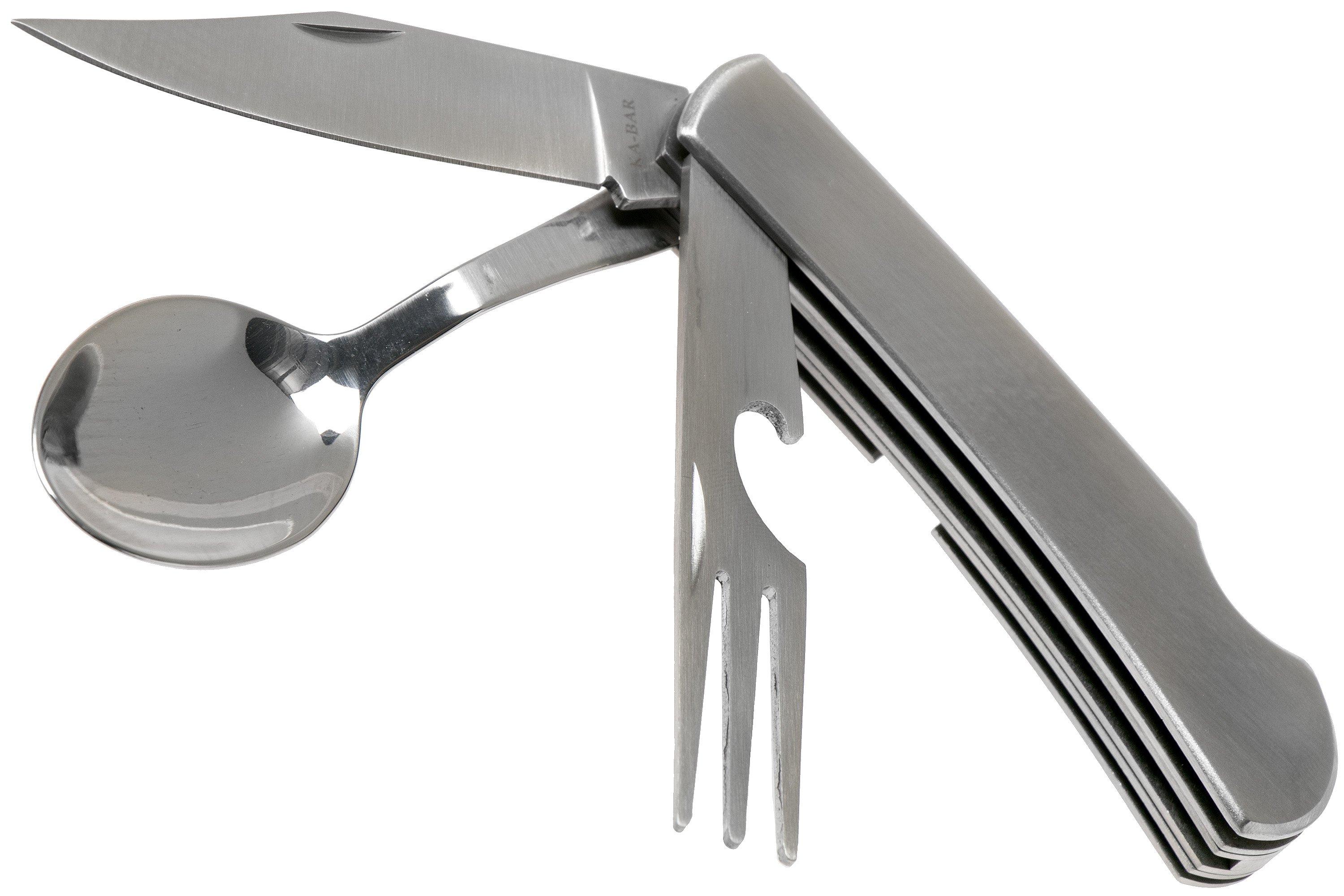 KA-BAR Knives 1300 Hobo Knife/Fork/Spoon Diner Set - Black Nylon