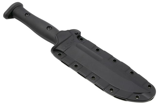 Image for KA-BAR Slabby 1310, Black 1095 Cro-Van Clip Point, Black GFN fixed knife