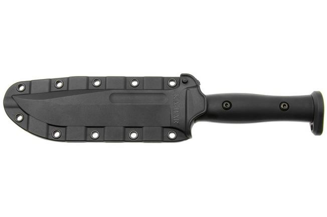 Image for KA-BAR Slabby 1310, Black 1095 Cro-Van Clip Point, Black GFN fixed knife