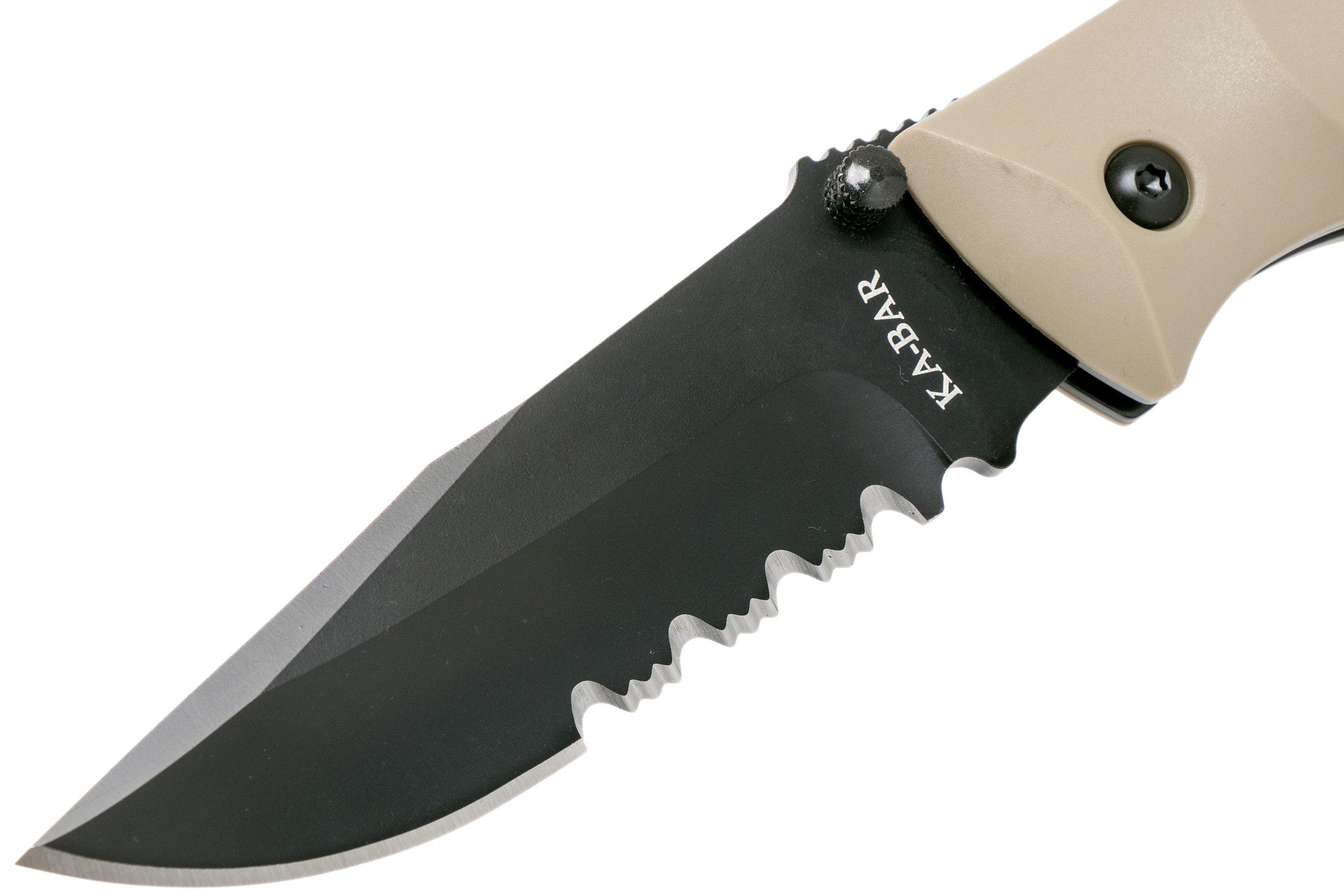 KA-BAR Mule Folder desert tan 3053 pocket knife