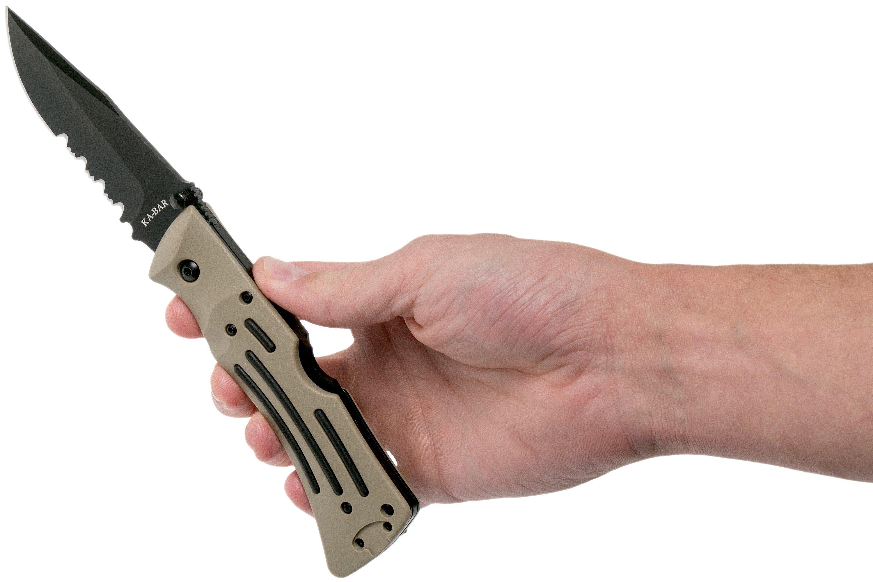 KA-BAR Mule Folder desert tan 3053 pocket knife