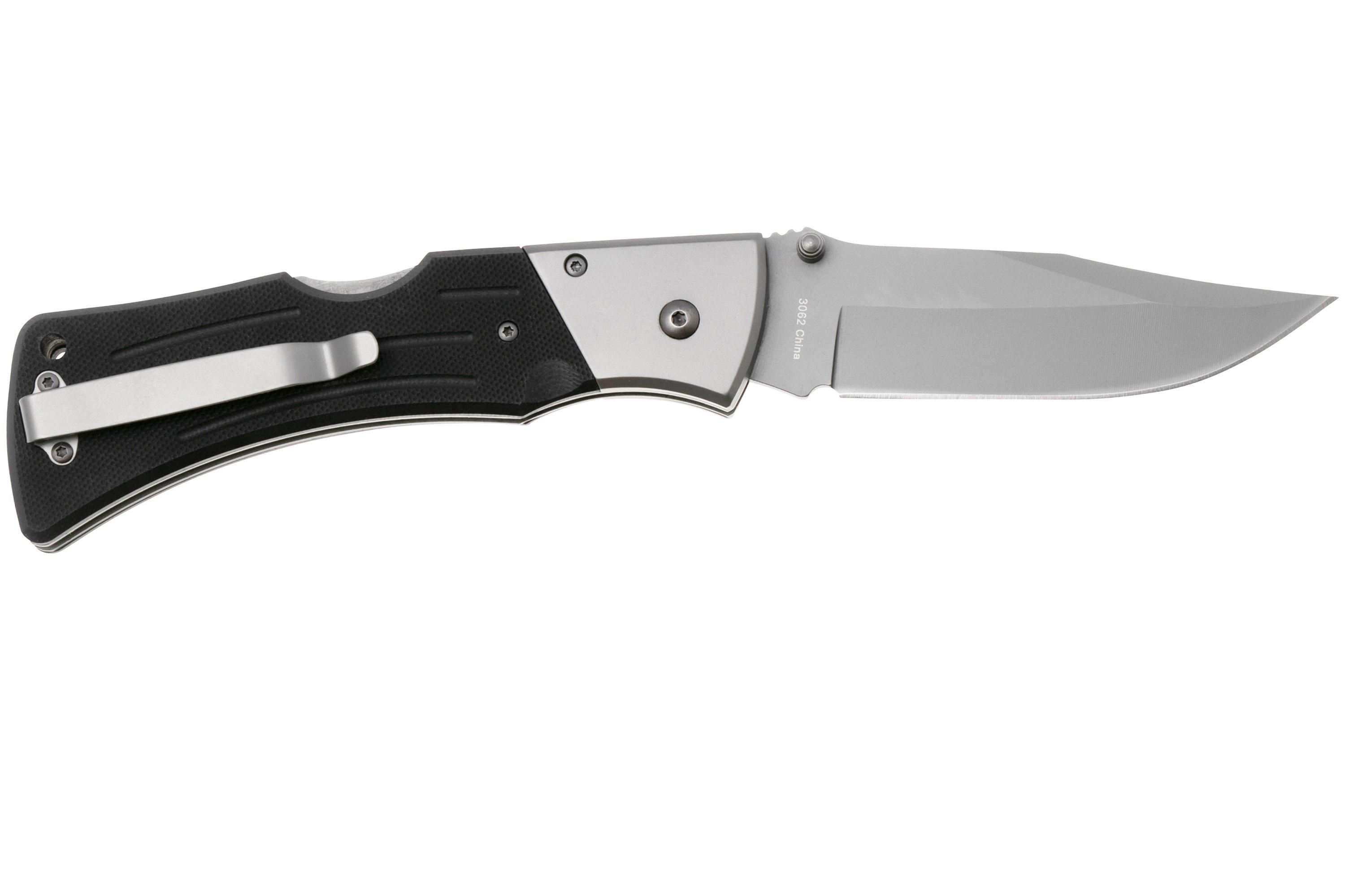 KA-BAR Mule Folder 3062 Clippoint, Black G10, tactical pocket knife ...