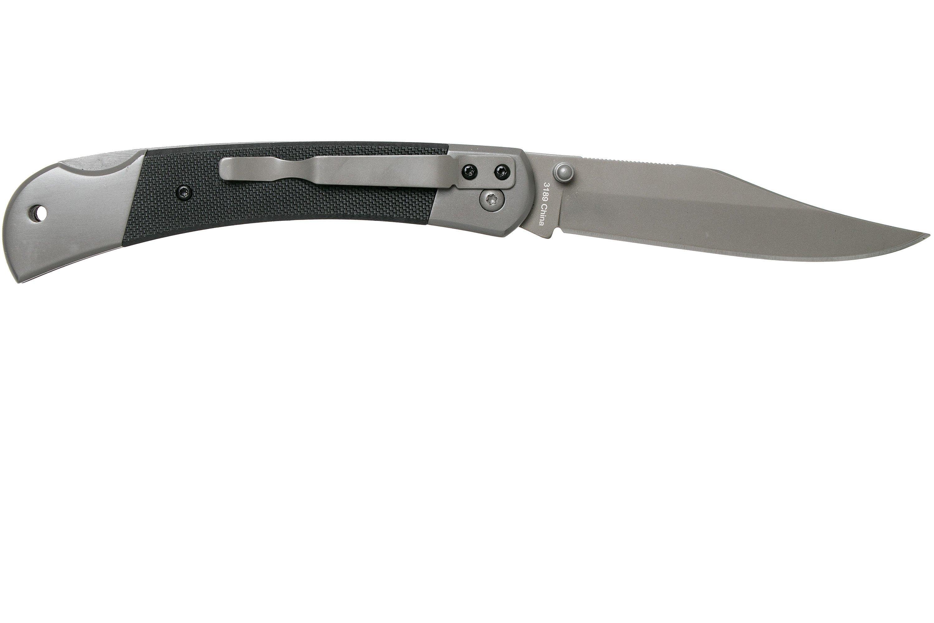Ka-Bar Folding Hunter Lockback Knife Gray - Blade HQ