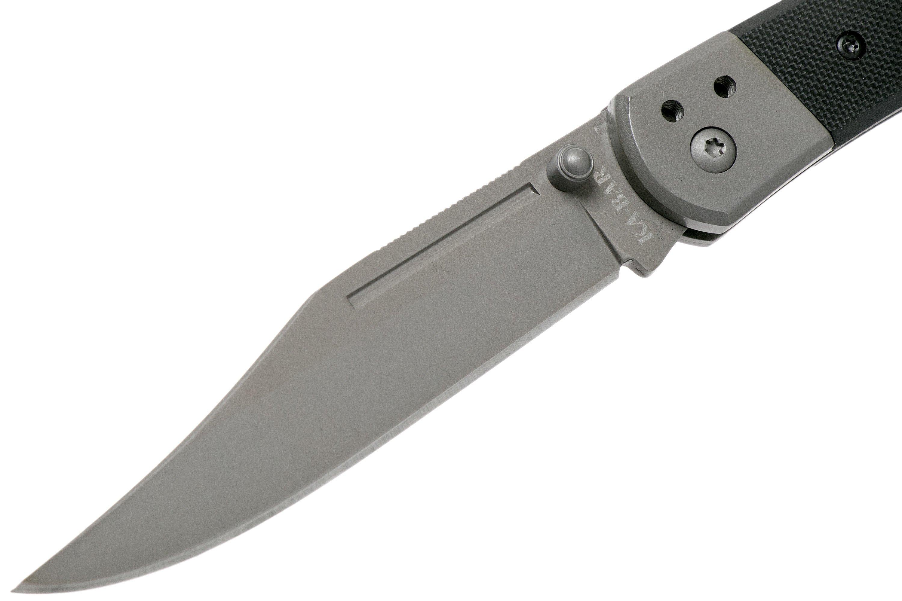 Ka-Bar Folding Hunter Lockback Knife Gray - Blade HQ