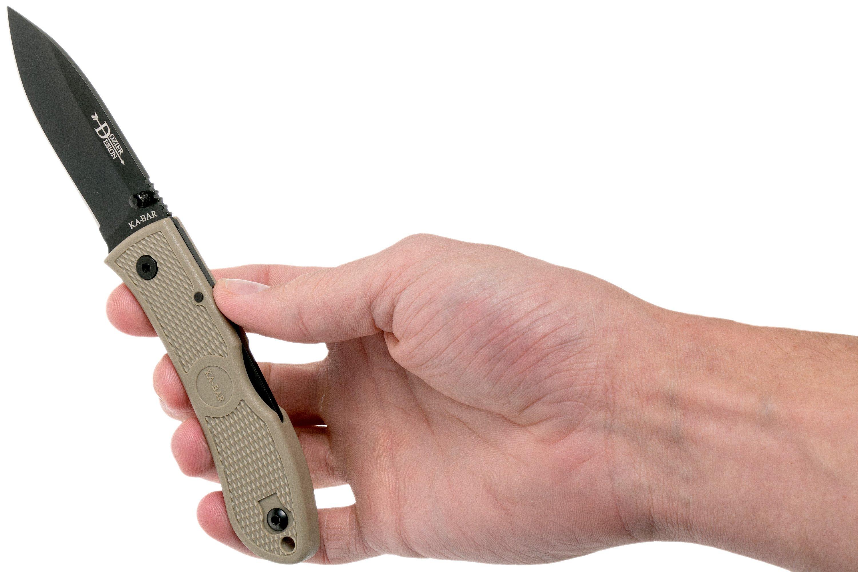 KABAR Dozier Folding Hunter Coyote Brown 4062CB Advantageously