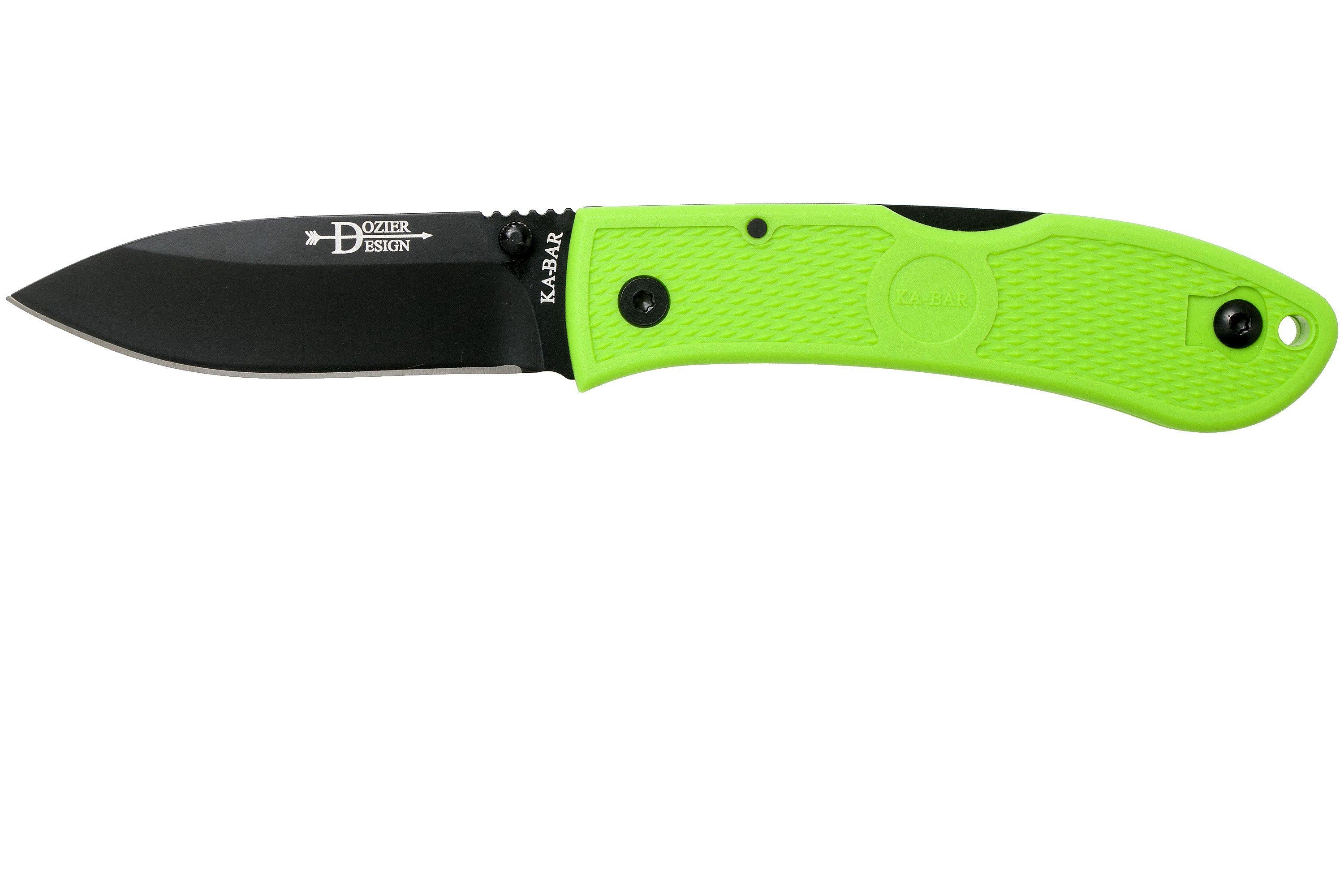 BALLISTICS HOTSAND MAKER & CASE（BElGE） KA-BAR Dozier Folding Hunter Zombie Green 4062ZG