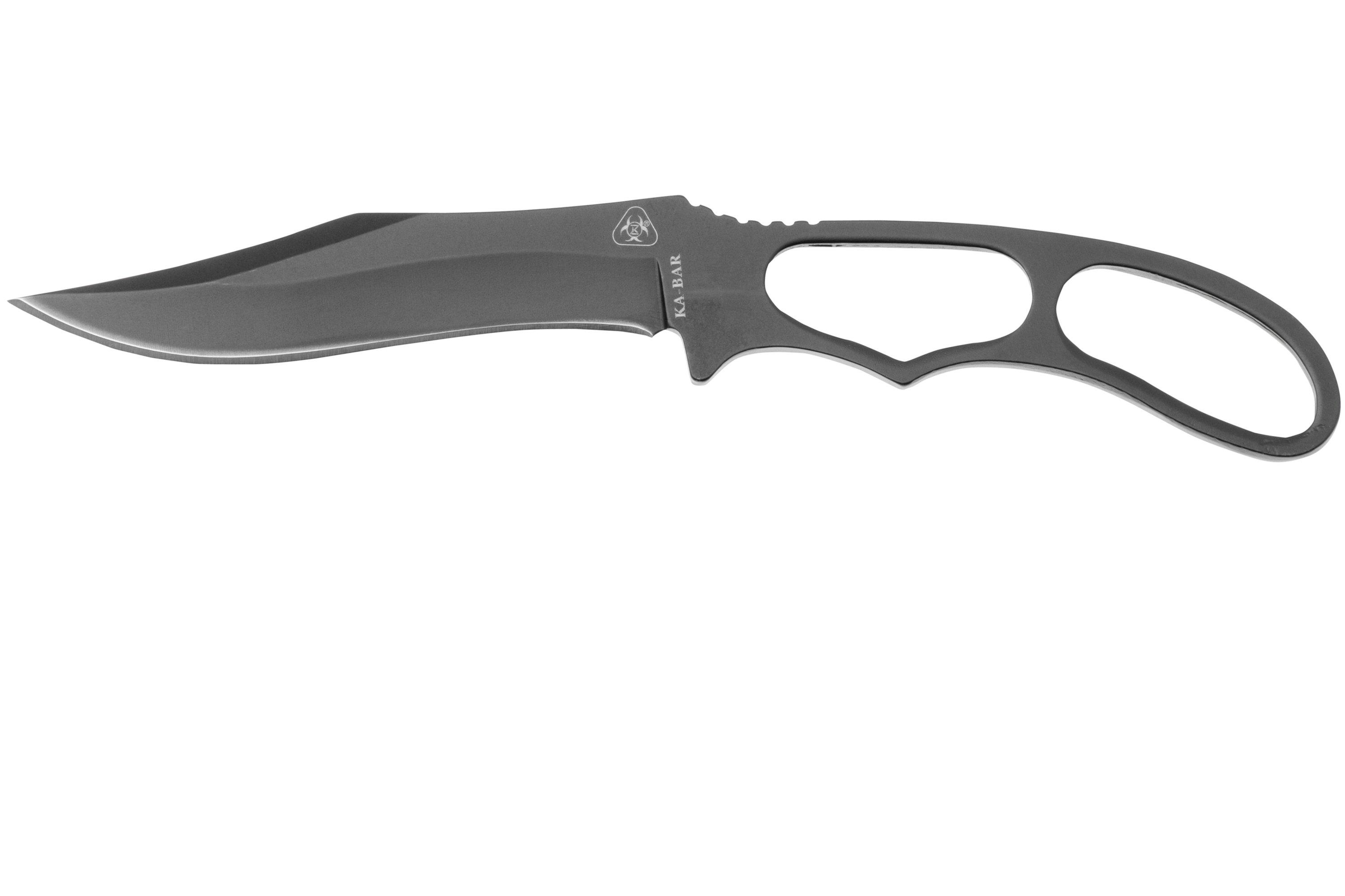 KA-BAR Acheron Skeleton 5699BP Clippoint preto, faca fixa | Compras ...