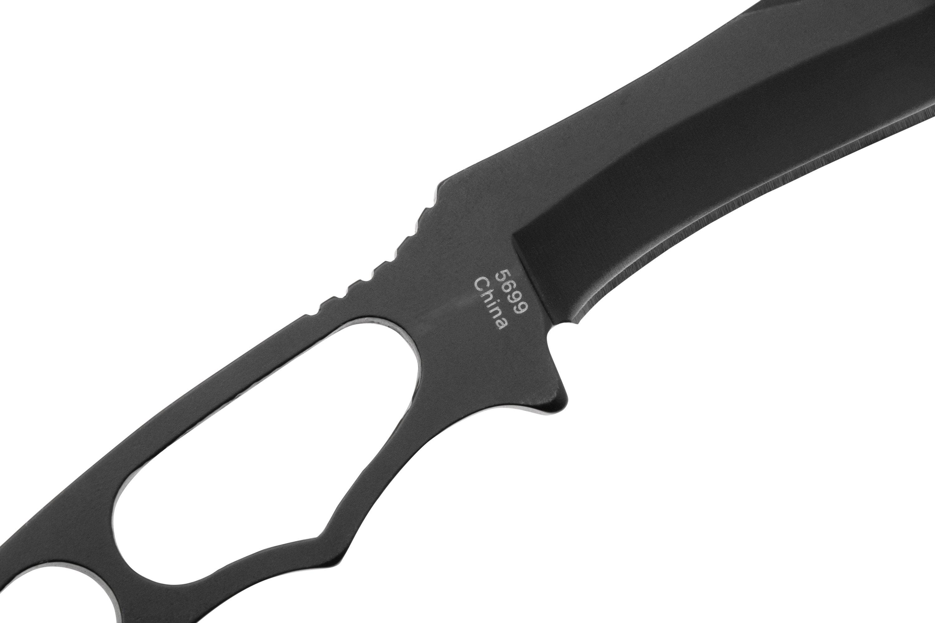 KA-BAR Acheron Skeleton 5699BP Clippoint preto, faca fixa | Compras ...