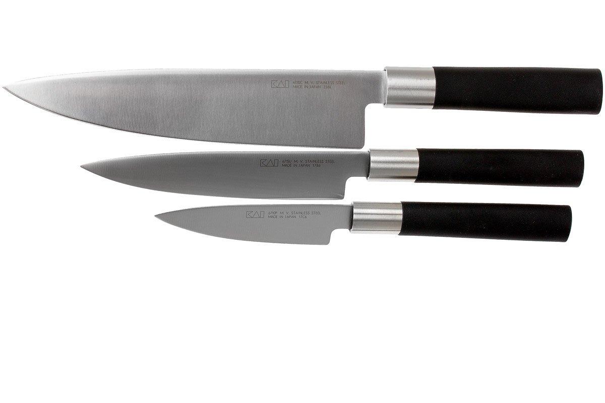Kai Wasabi Black knife set 67W16 Advantageously shopping at