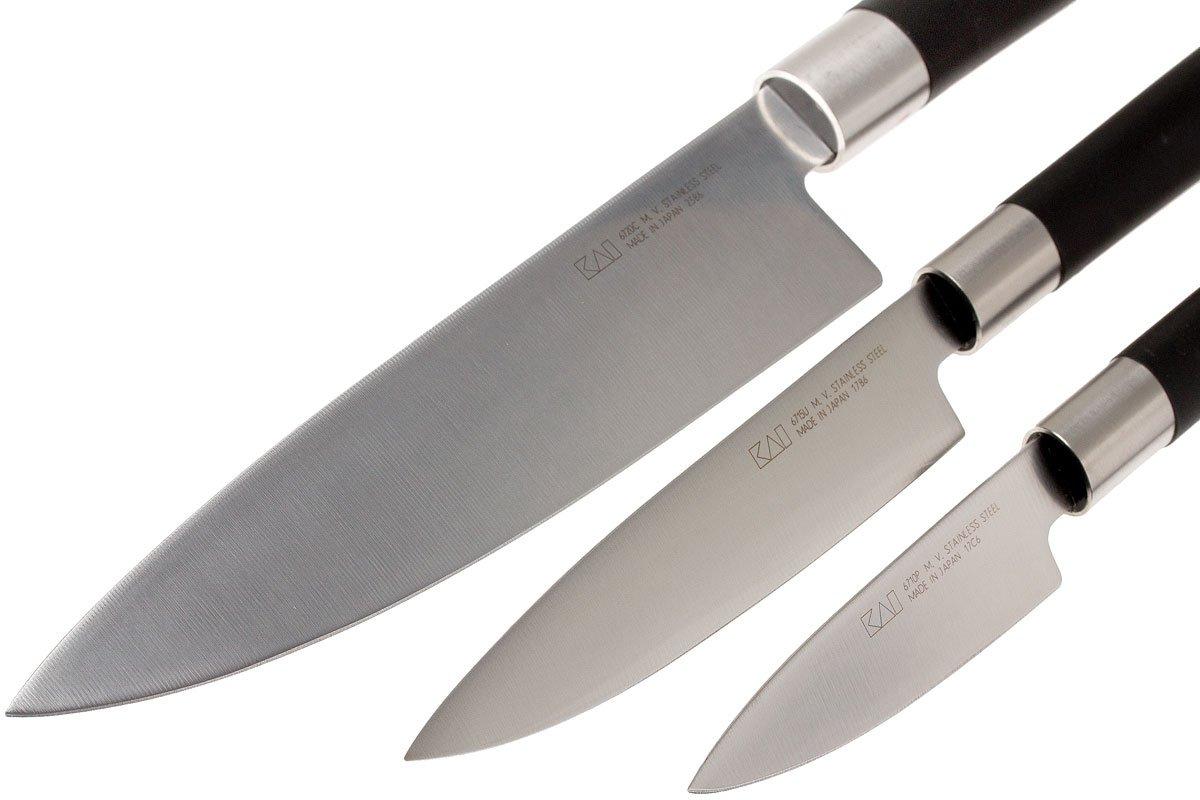 Kai Wasabi Black knife set 67W16 Advantageously shopping at