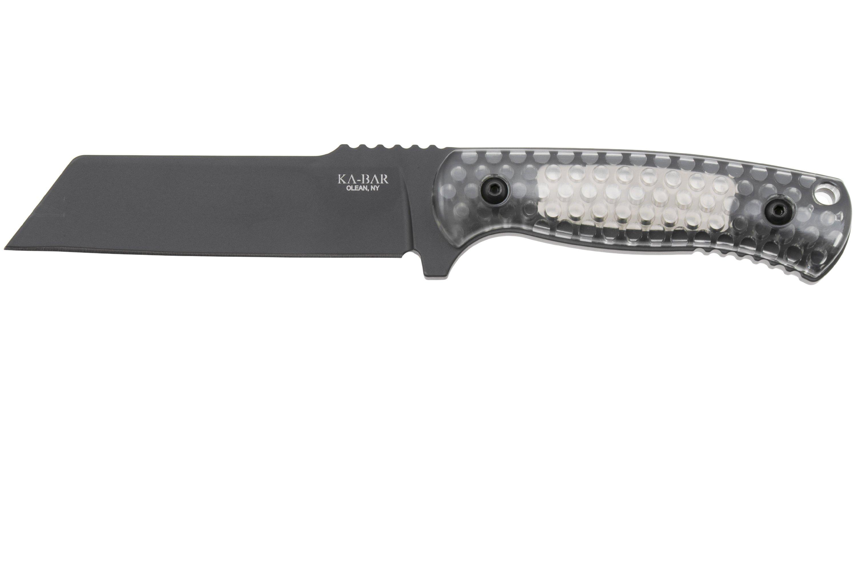 KA-BAR Cool Name 7701, Black 1095 Cro-Van Sheepsfoot, Transparent ...