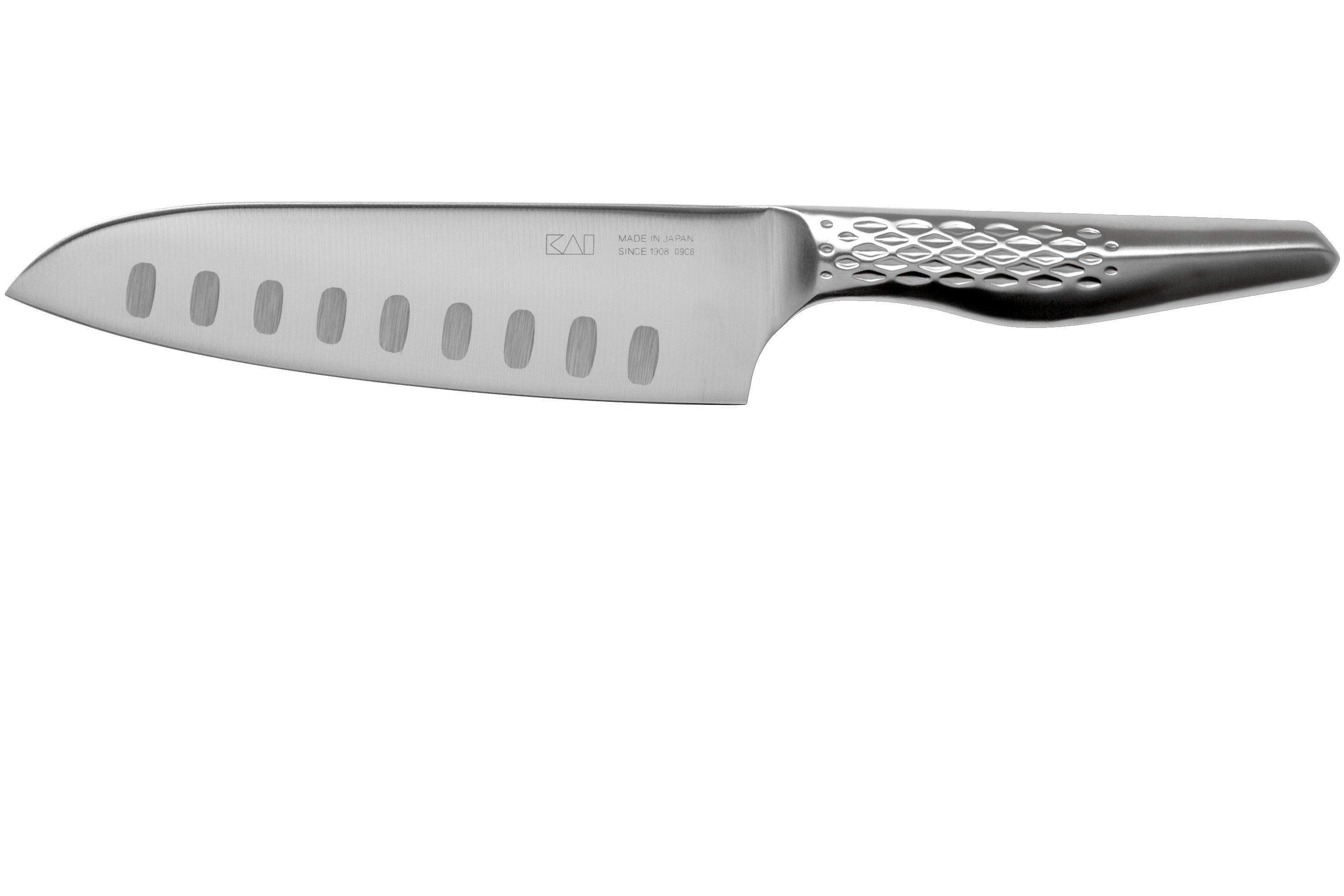 Seki Magoroku Shousou Stainless Steel Dimple Hollow Edge Santoku