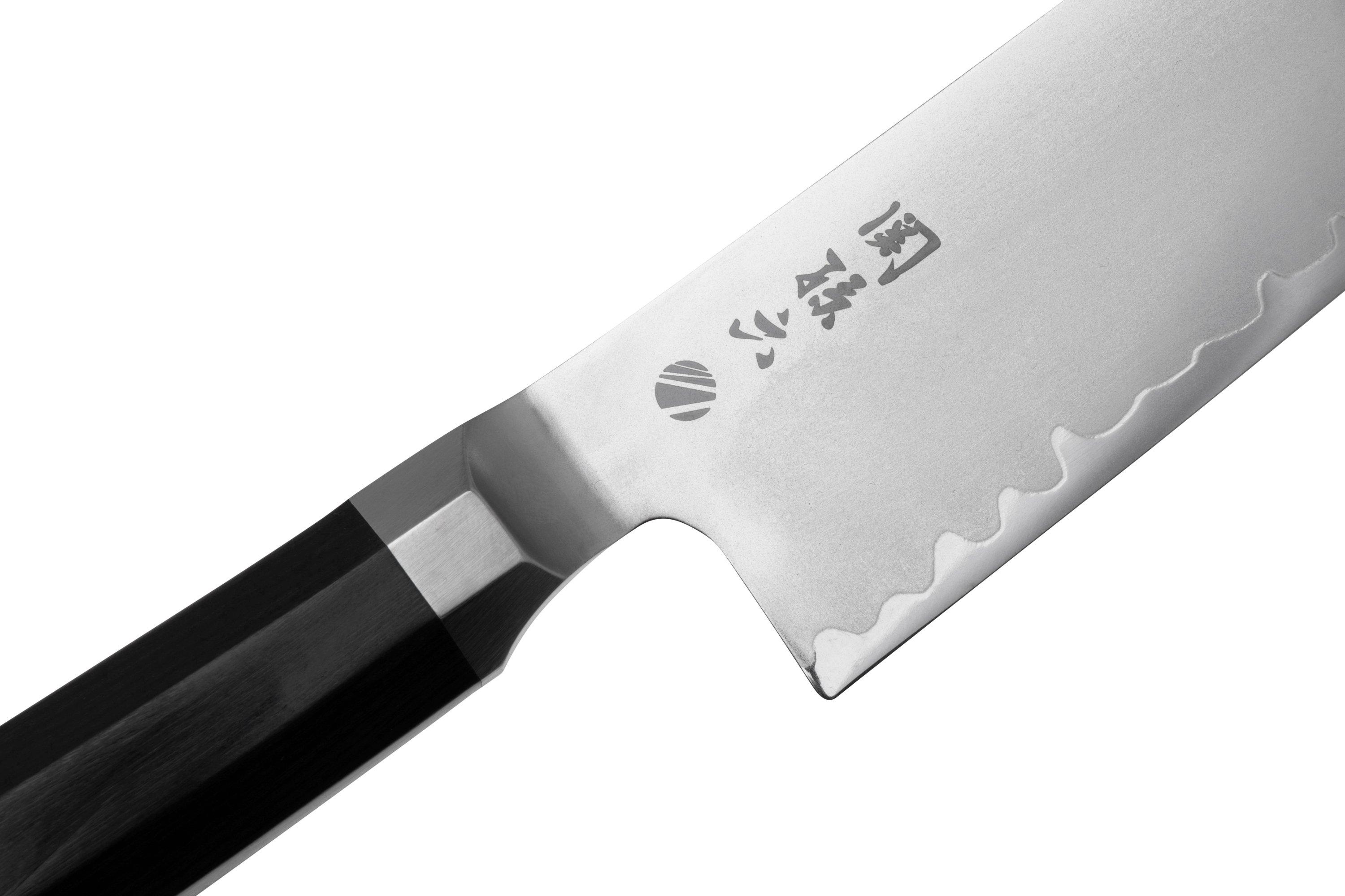 KAI Seki Magoroku Kaname Coltello Kiritsuke 19,5 Cm, Lama VGXeos Forgiata, Manico Pakka, Fatto A Mano In Giappone