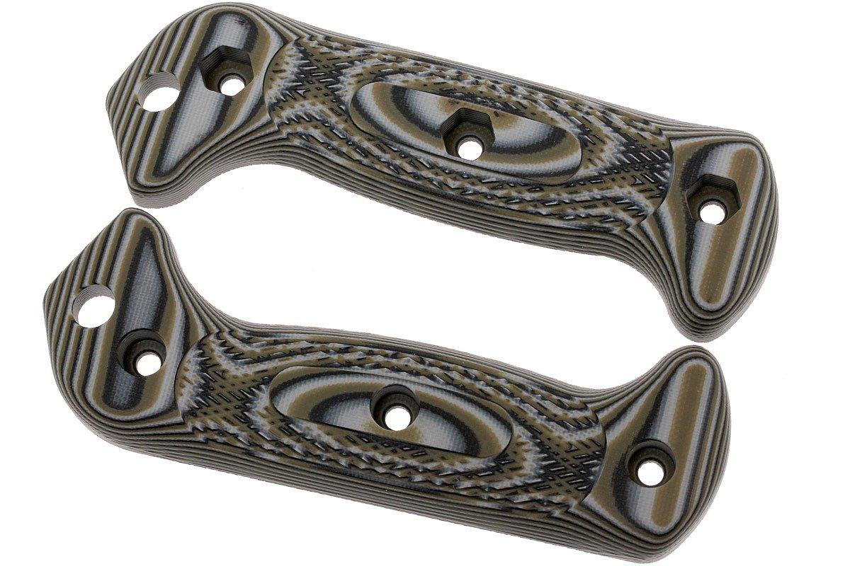 Alu Grillschalen Rund G10-INTENSE Griffschalen In Dark Red/Black