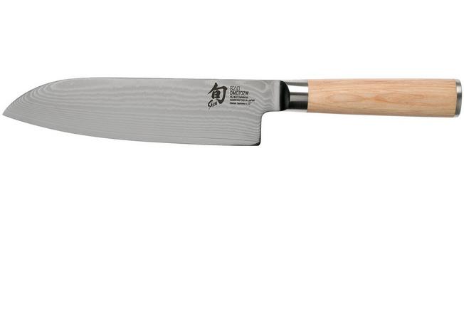 Cuchillo Santoku Shun Classic kai 16 cm. Acero damasquino. Muy afilado