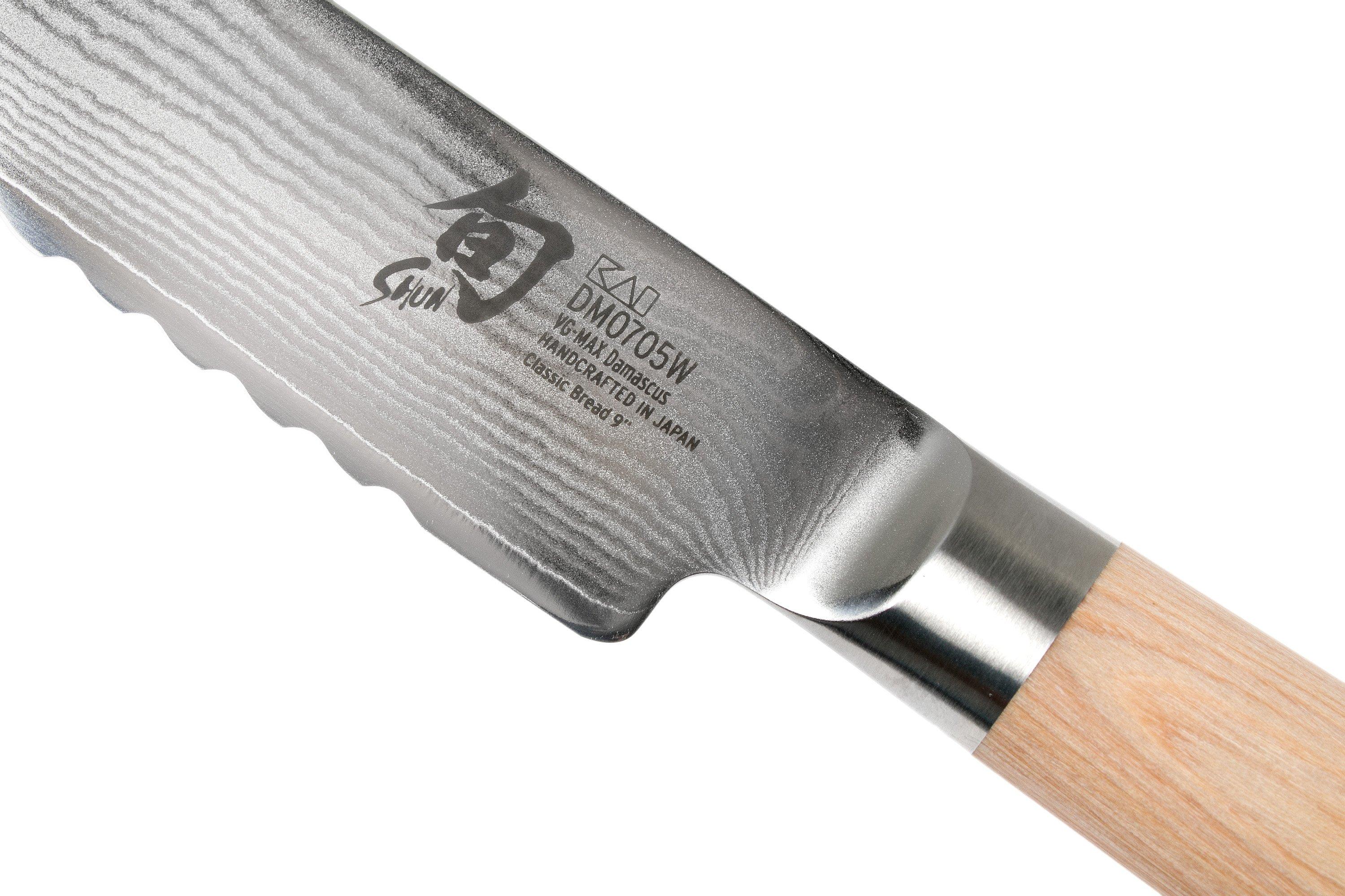 GRÄWE Coltello Da Pane 20 Cm - Lama In Acciaio Inox Con Manico Antibatterico Bianco