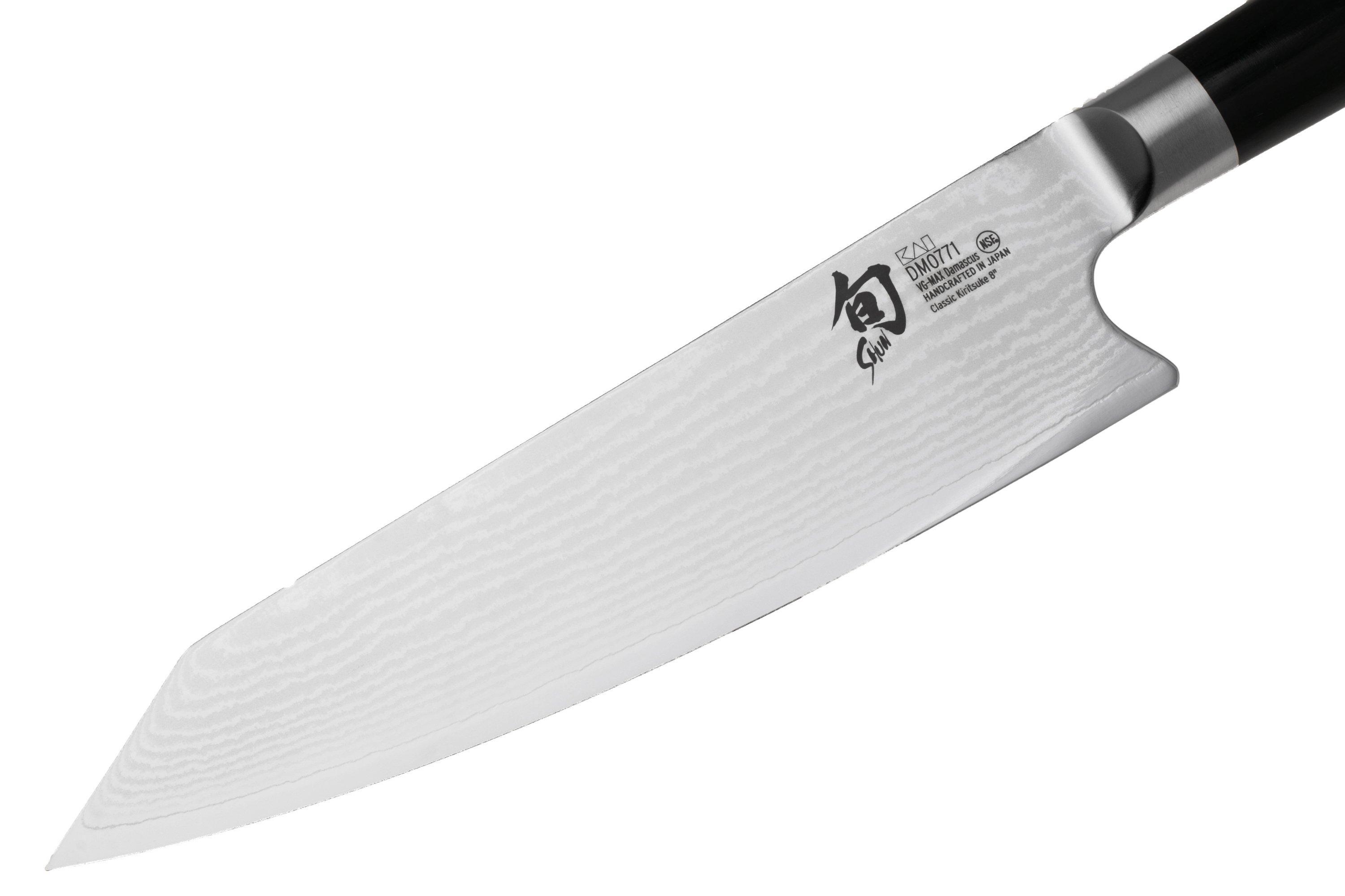 KAI Shun White Kiritsuke Damastmesser – 15 Cm, Extrem Scharf, Pakkaholz-Griff, Japanisches Küchenmesser