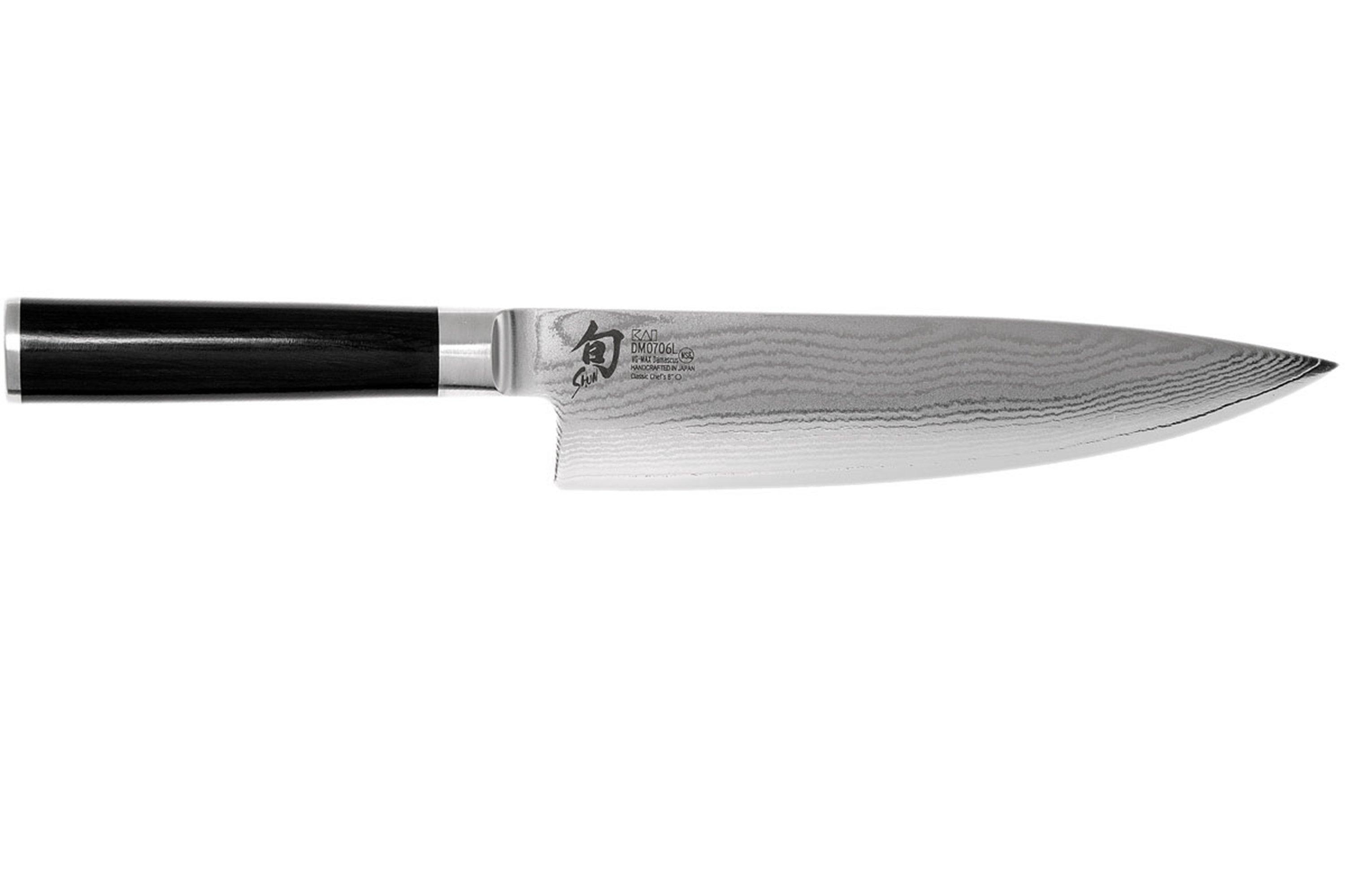 Kai Shun Couteau de chef pour gaucher 20 cm Achetez à prix avantageux