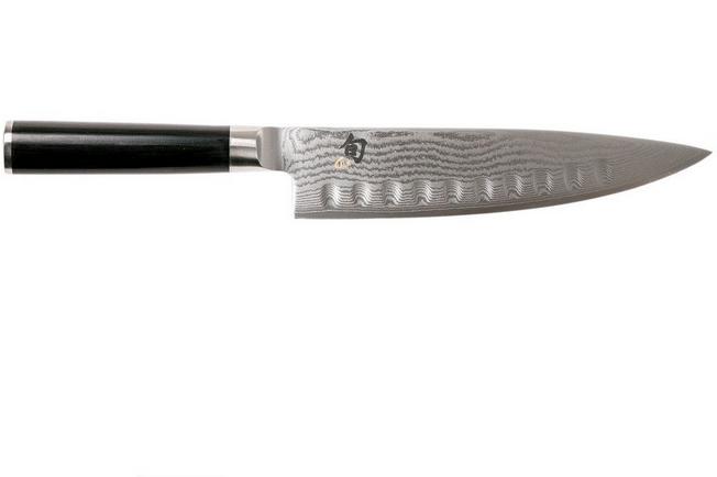 Cuchillo japonés Chef Suncraft Senzo Black 20 cm Damasco negro