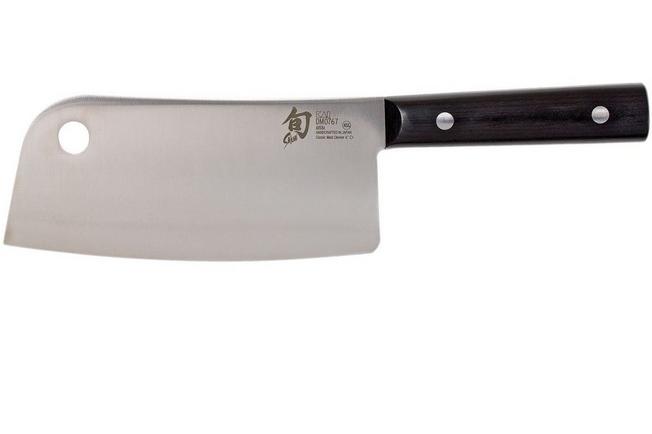 Shun DM0712 Classic Vegetable Cleaver 7.75 Blade, Pakkawood Handle -  KnifeCenter