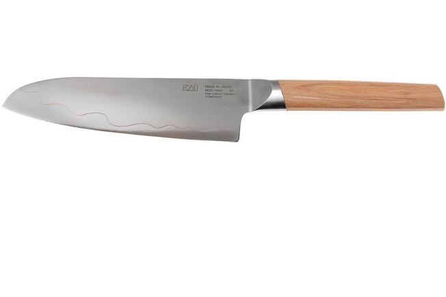 Couteau Santoku Kai lame damassé 16,5cm