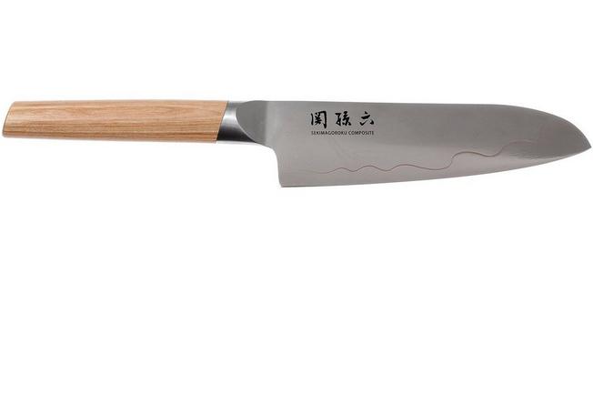 Couteau Santoku Kai lame damassé 16,5cm