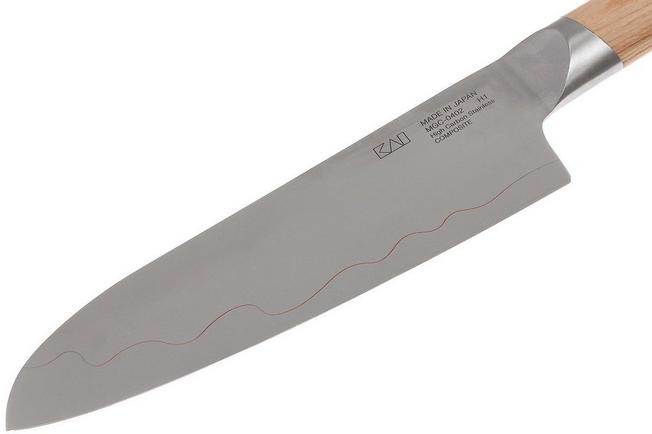 Couteau Santoku Kai lame damassé 16,5cm