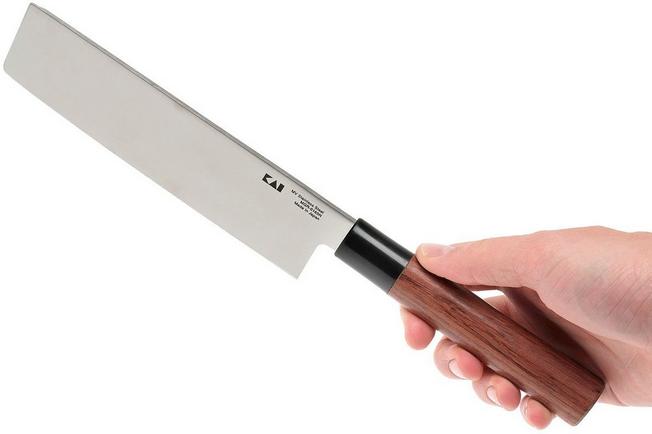 Kai Japan - Seki Magoroku Redwood MGR-0165N - Nakiri knife 16.5cm - cooking  knife