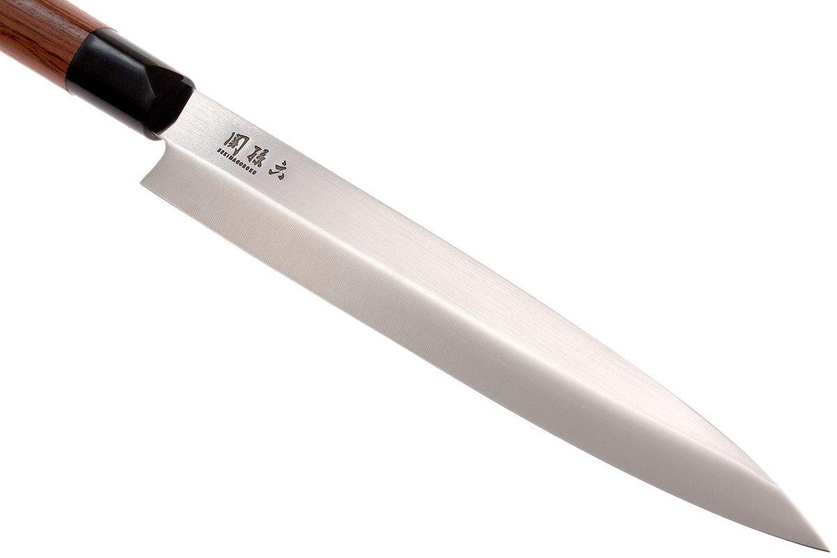 KAI Seki Magoroku Yanagiba Fischmesser – 21 Cm Klinge, 8A & SUS420J2 Stahl, 58-56 HRC, Pakkaholz-Griff, Made In Japan