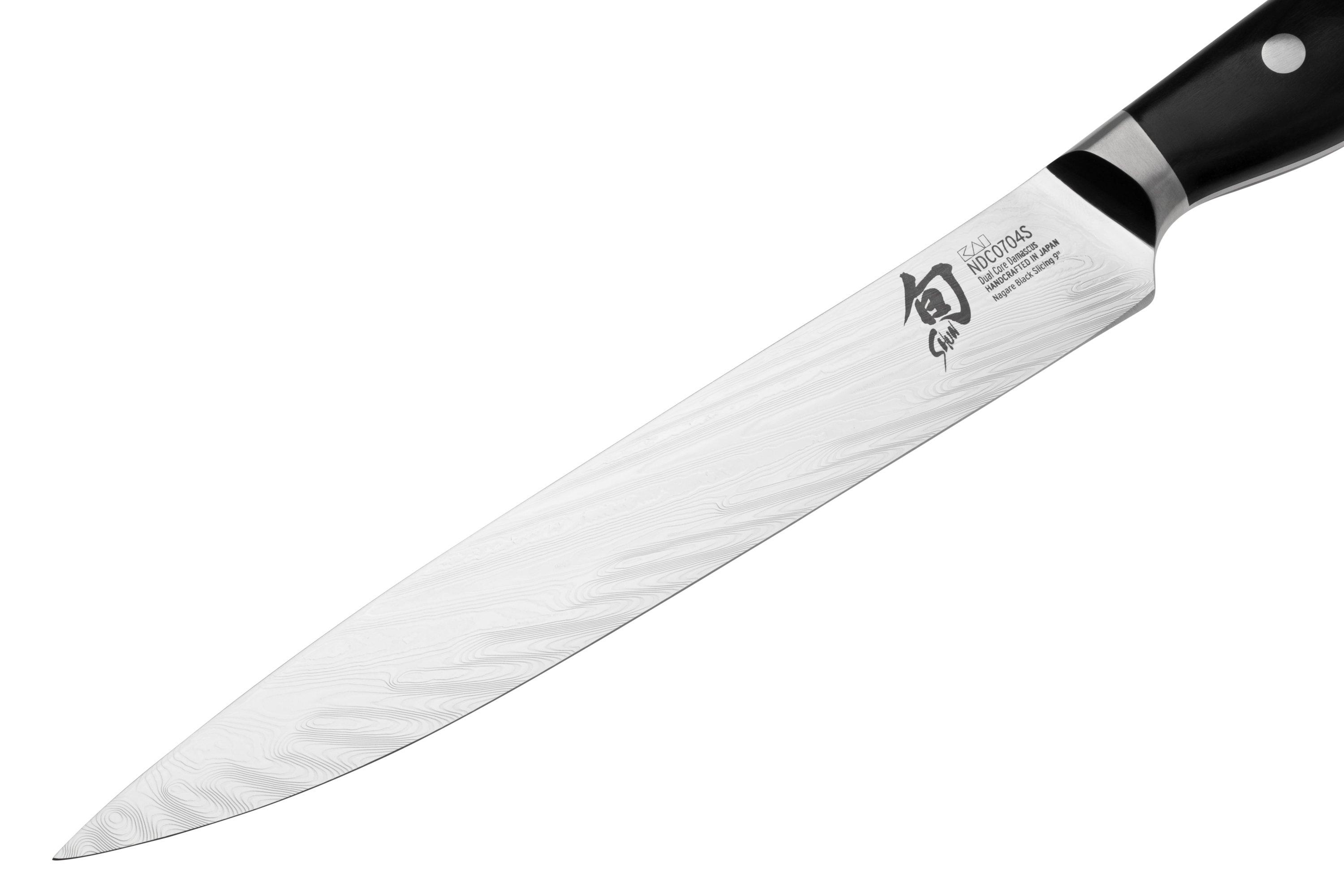 Kai Shun Nagare Black NDC-0704S carving knife, 23 cm | Advantageously ...