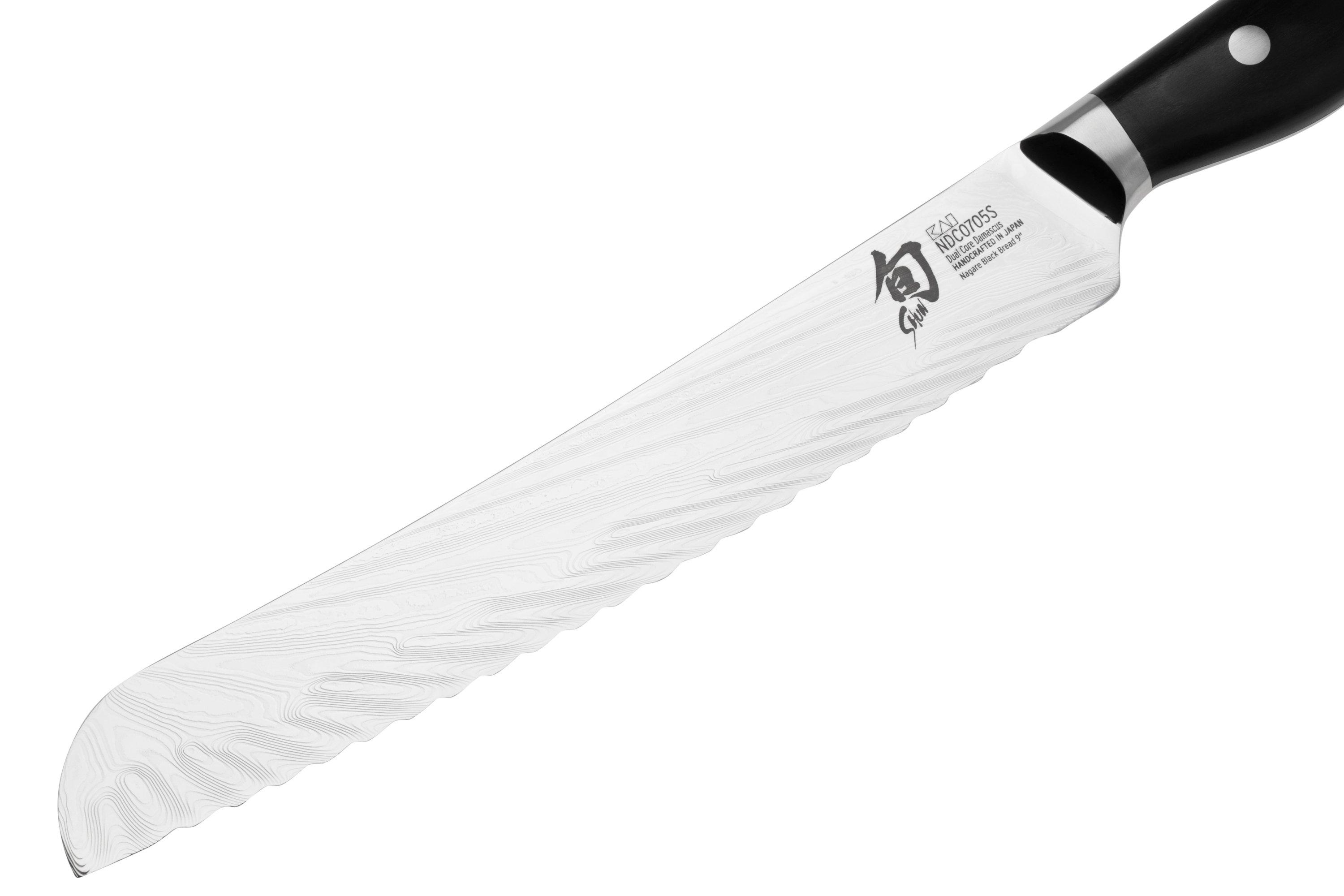 Kai Shun Nagare Black NDC-0705S bread knife, 23 cm | Advantageously ...