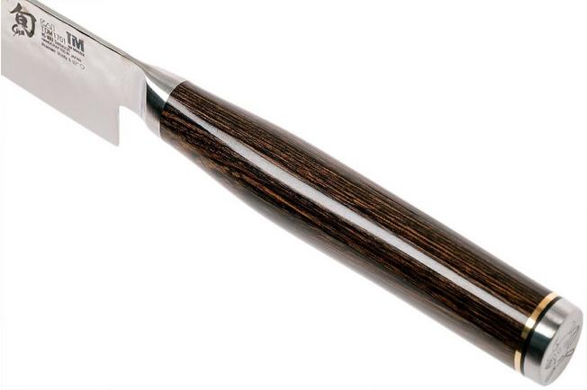 Premiere Titanium Cutlery 5 Small Santoku with Walnut Handle