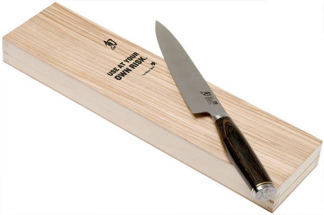Shun Premier 7-Inch Santoku Knife and Kai Retractable Knife Sharpener Set