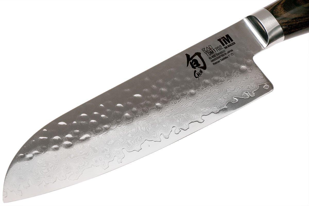 Set regalo con coltello santoku con lama da 18 cm Kai Shun Premier Tim Mälzer TDM-1702 coltello giapponese e pietra abrasiva AP-0316 con grana 3000/6000 