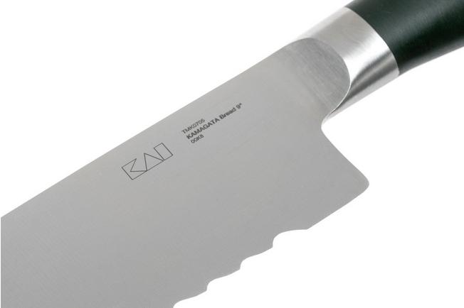 Kai 6723B Wasabi BLACK Bread Knife 23 cm