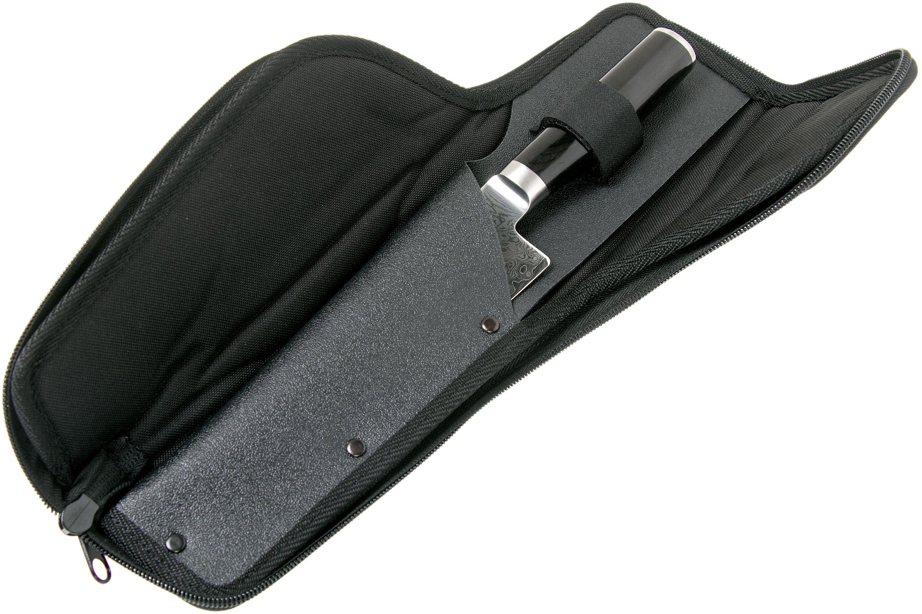 KAI Shun Premier Tim Mälzer Minamo Santoku 20,0 Cm Longitud De La Hoja - Núcleo De Acero VG-MAX Con 32 Capas De Acero De Damasco, 61 (±1) HRC - Madera De Pakka