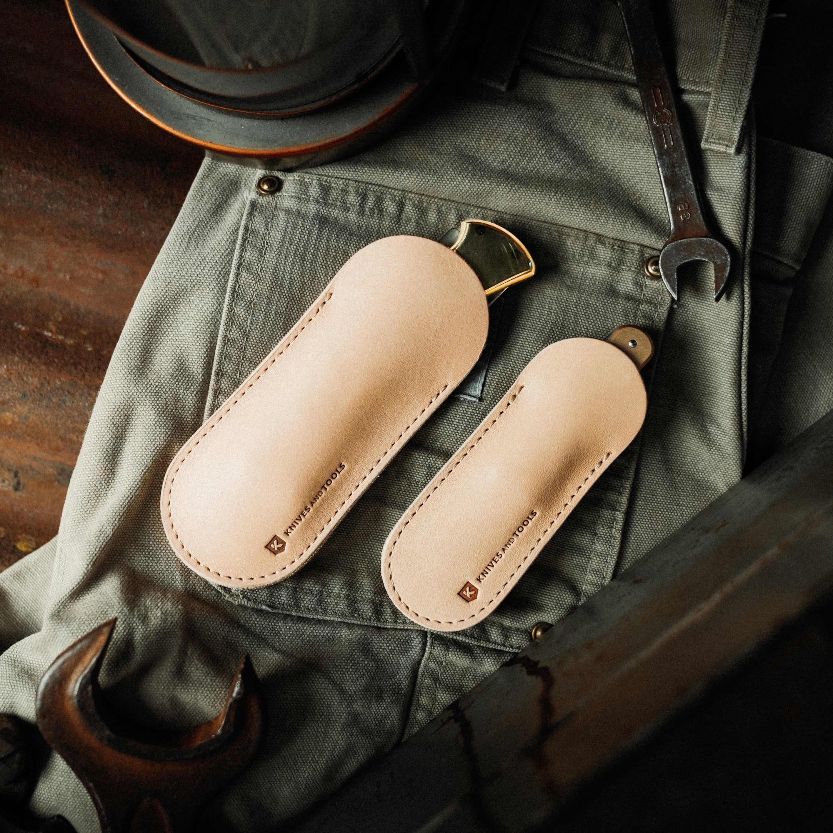 Knivesandtools Leather Sheath: zo kies je de juiste maat voor je zakmes