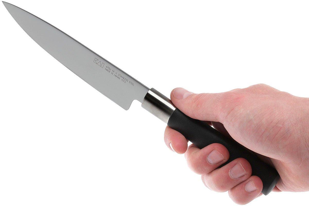 Kai 6710P 105mm Paring Knife - Black Wasabi