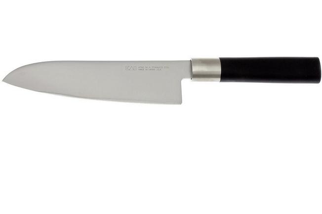 Japanese santoku kitchen knife, Wasabi