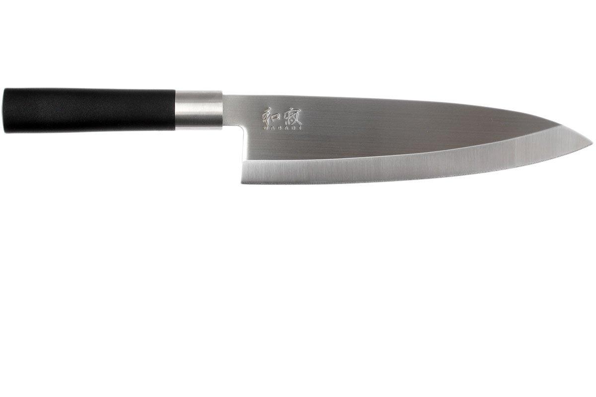 peak Black deba knife 出刃 Double bevel Deba knife, SK carbon mono steel, polished finish
