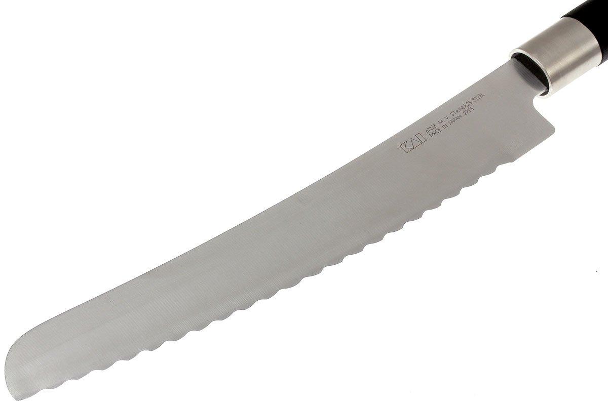 Kai Wasabi Black bread knife 23cm 6723B Advantageously shopping at