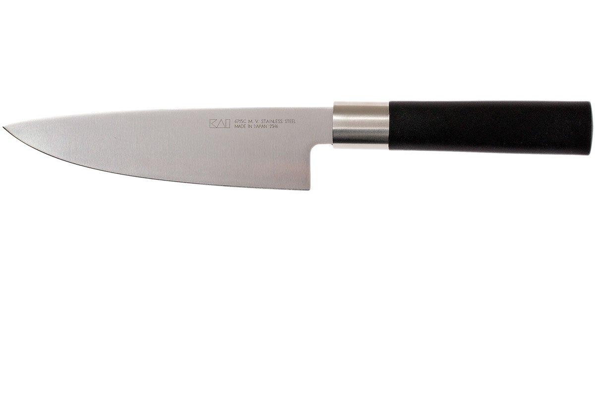 cuchillo japonés de cocina de 10 cm. serie wasabi black de kai