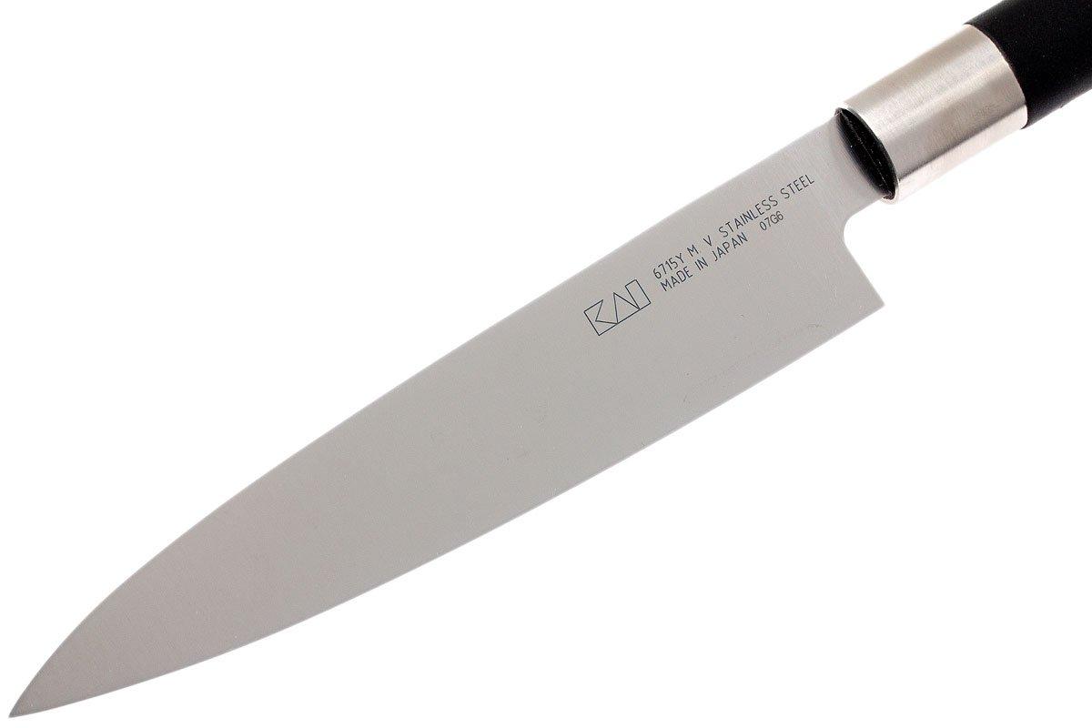 Coltello Yanagiba KAI Wasabi Black 15,5 Cm – Acciaio Inox Giapponese, Per Sushi E Sashimi, Made In Japan