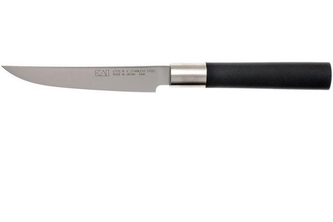 Set de 4 couteaux à steak Japonais KAI Wasabi Black Inox 12 cm