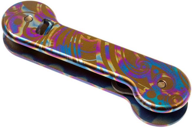 Image for KeyBar Treated Titanium Coral Floral key-tool