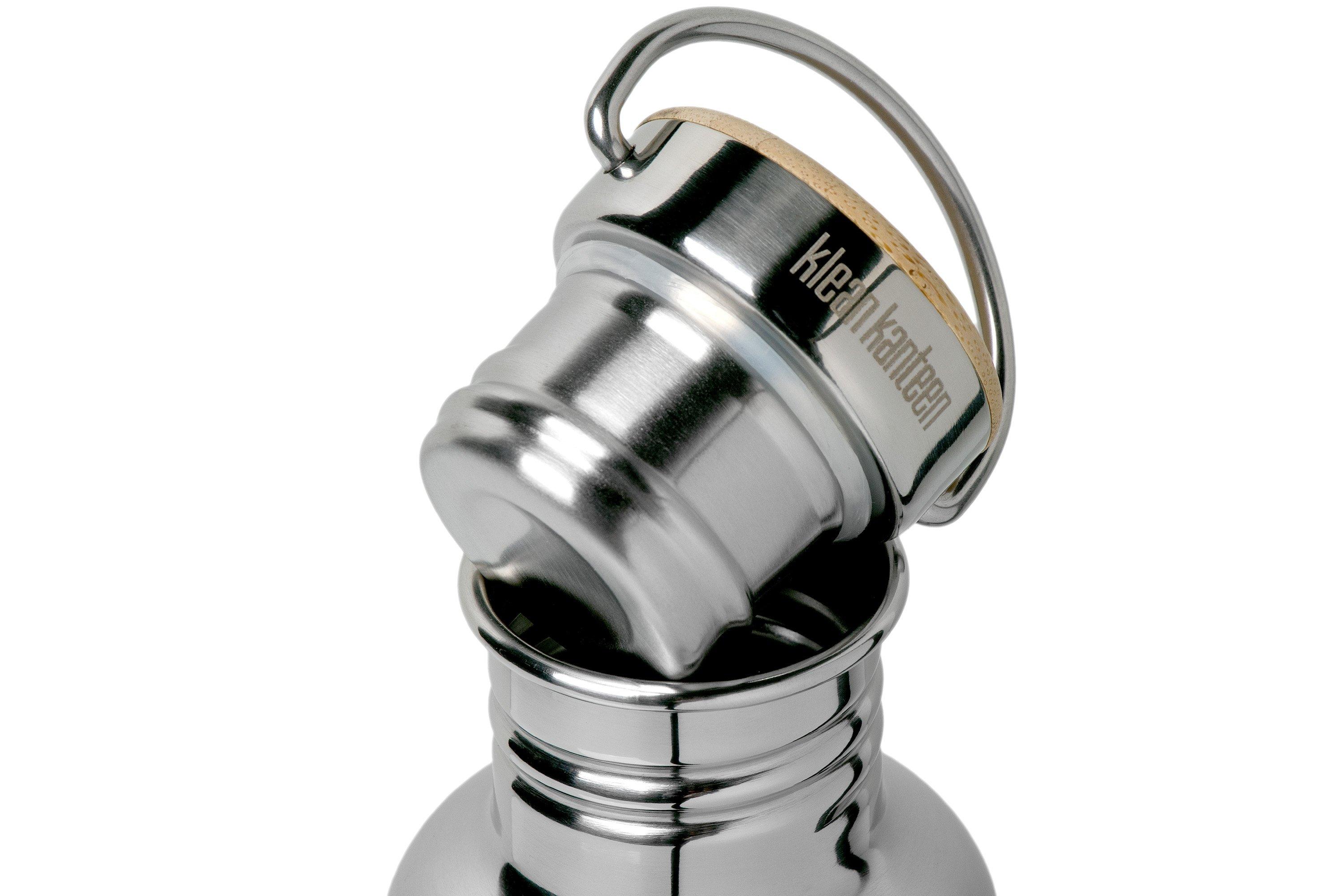 Klean Kanteen Reflect Trinkflasche 800ml – Edelstahl, Bamboo Cap, Spülmaschinenfest